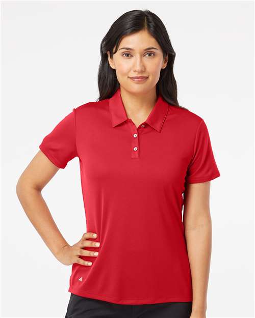 Adidas A231 Women's Performance Polo - Collegiate Red - model front
