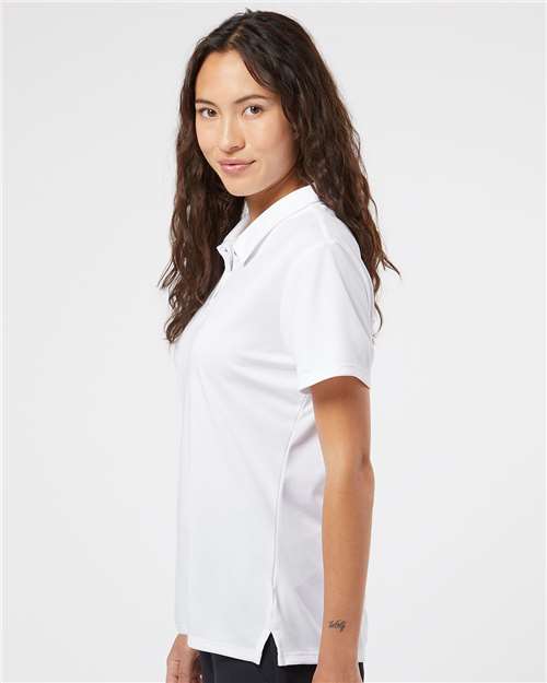 Adidas A231 Women's Performance Polo - White - model side