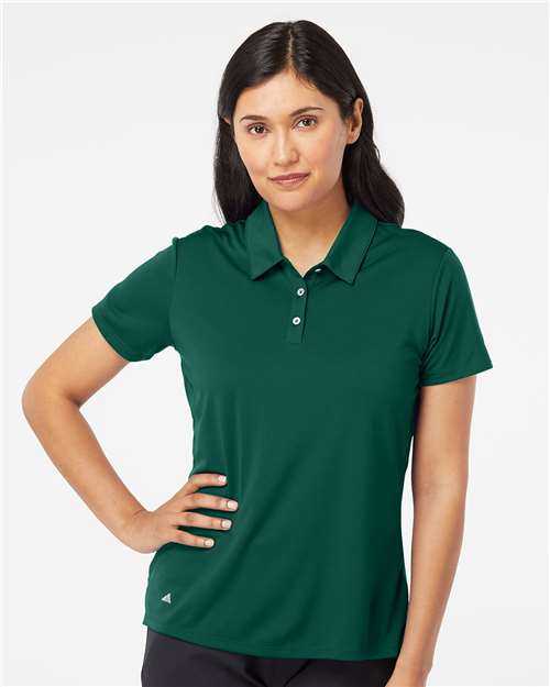 Adidas A231 Women's Performance Polo - Collegiate Green - model front