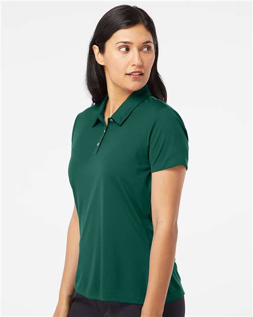 Adidas A231 Women's Performance Polo - Collegiate Green - model side