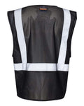Kishigo B120-131 Unisex EV Series Enhanced Visibility Non-ANSI Vest - Black - B120 - back