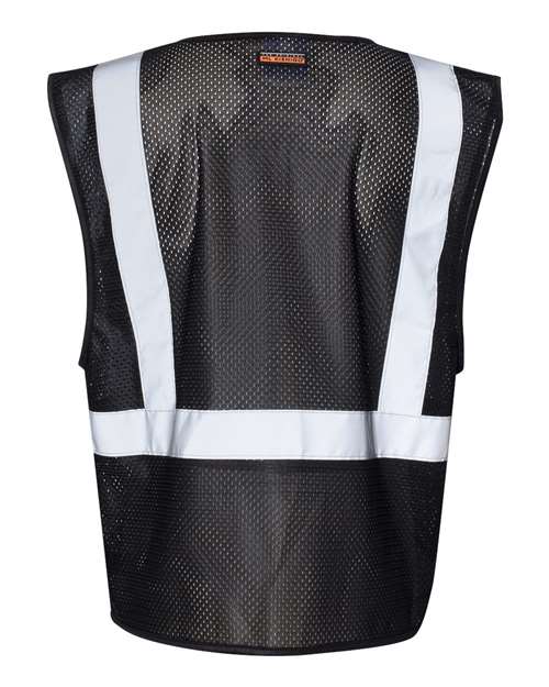 Kishigo B120-131 Unisex EV Series Enhanced Visibility Non-ANSI Vest - Black - B120 - back