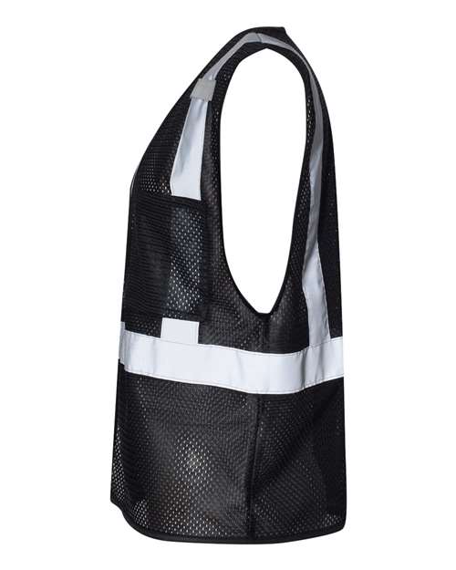 Kishigo B120-131 Unisex EV Series Enhanced Visibility Non-ANSI Vest - Black - B120 - side