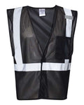 Kishigo B120-131 Unisex EV Series Enhanced Visibility Non-ANSI Vest - Black - B120 - front