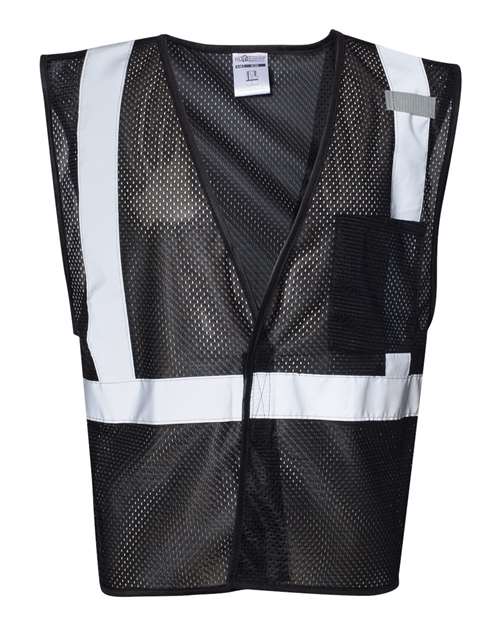 Kishigo B120-131 Unisex EV Series Enhanced Visibility Non-ANSI Vest - Black - B120 - front