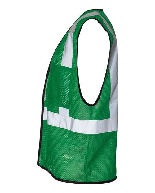 Kishigo B120-131 Unisex EV Series Enhanced Visibility Non-ANSI Vest - Green - B123 - side