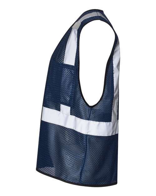 Kishigo B120-131 Unisex EV Series Enhanced Visibility Non-ANSI Vest - Navy Blue - B127 - side