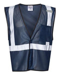 Kishigo B120-131 Unisex EV Series Enhanced Visibility Non-ANSI Vest - Navy Blue - B127 - front