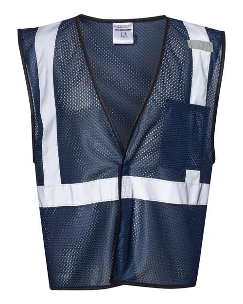 Kishigo B120-131 Unisex EV Series Enhanced Visibility Non-ANSI Vest - Navy Blue - B127 - front