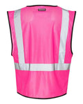 Kishigo B120-131 Unisex EV Series Enhanced Visibility Non-ANSI Vest - Pink - B126 - back