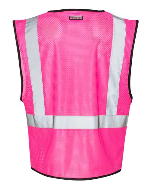 Kishigo B120-131 Unisex EV Series Enhanced Visibility Non-ANSI Vest - Pink - B126 - back