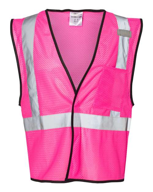 Kishigo B120-131 Unisex EV Series Enhanced Visibility Non-ANSI Vest - Pink - B126 - front