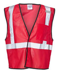 Kishigo B120-131 Unisex EV Series Enhanced Visibility Non-ANSI Vest - Red - B122 - front