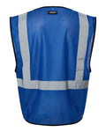 Kishigo B120-131 Unisex EV Series Enhanced Visibility Non-ANSI Vest - Royal Blue - B121 - back