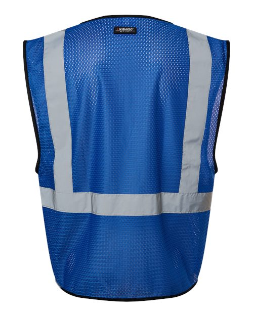 Kishigo B120-131 Unisex EV Series Enhanced Visibility Non-ANSI Vest - Royal Blue - B121 - back