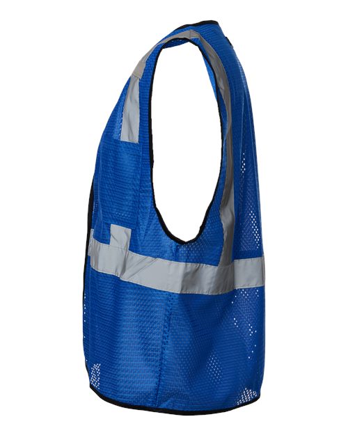 Kishigo B120-131 Unisex EV Series Enhanced Visibility Non-ANSI Vest - Royal Blue - B121 - side