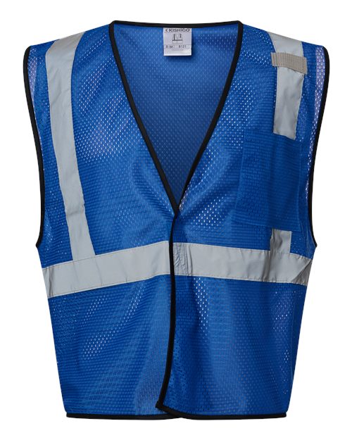 Kishigo B120-131 Unisex EV Series Enhanced Visibility Non-ANSI Vest - Royal Blue - B121 - front