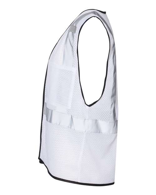 Kishigo B120-131 Unisex EV Series Enhanced Visibility Non-ANSI Vest - White - B124 - side