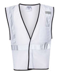 Kishigo B120-131 Unisex EV Series Enhanced Visibility Non-ANSI Vest - White - B124 - front