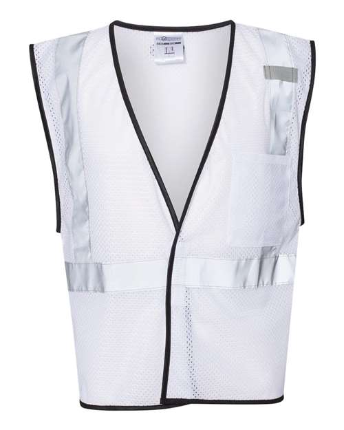 Kishigo B120-131 Unisex EV Series Enhanced Visibility Non-ANSI Vest - White - B124 - front