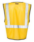 Kishigo B120-131 Unisex EV Series Enhanced Visibility Non-ANSI Vest - Yellow - B125 - back