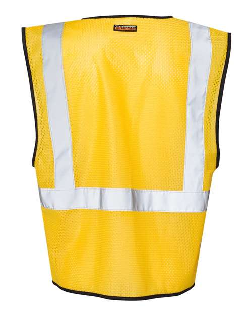 Kishigo B120-131 Unisex EV Series Enhanced Visibility Non-ANSI Vest - Yellow - B125 - back