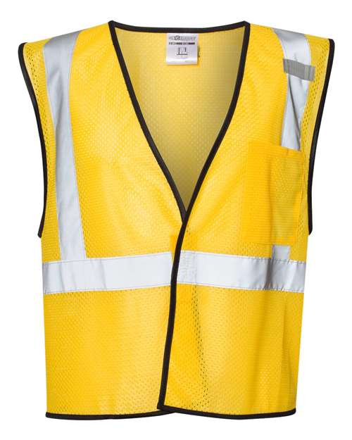Kishigo B120-131 Unisex EV Series Enhanced Visibility Non-ANSI Vest - Yellow - B125 - front