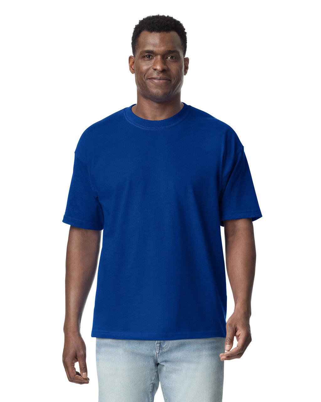Gildan G750 Hammer Maxweight T-Shirt - Deep Royal - model front