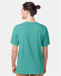 Hanes GDH100 Men's Garment-Dyed T-Shirt - Spanish Moss - model back