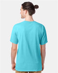Hanes GDH100 Men's Garment-Dyed T-Shirt - Freshwater - model back