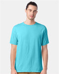 Hanes GDH100 Men's Garment-Dyed T-Shirt - Freshwater - model front