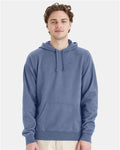 Hanes GDH450 Unisex Garment-Dyed Hooded Sweatshirt - Saltwater - model front