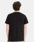 Hanes W110 Unisex Workwear Pocket T-Shirt - Black - model back