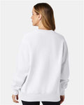 Champion S149 Unisex Reverse Weave Crewneck Sweatshirt - White - model back