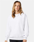 Champion S149 Unisex Reverse Weave Crewneck Sweatshirt - White - model front
