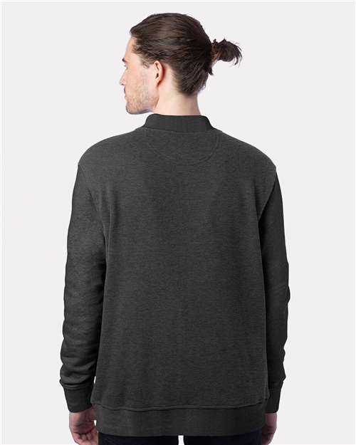 Champion CO100 Bomber Jacket - Charcoal Heather - model back