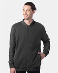 Champion CO100 Bomber Jacket - Charcoal Heather - model front