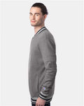 Champion CO100 Bomber Jacket - Oxford Grey/ Charcoal Heather - model side