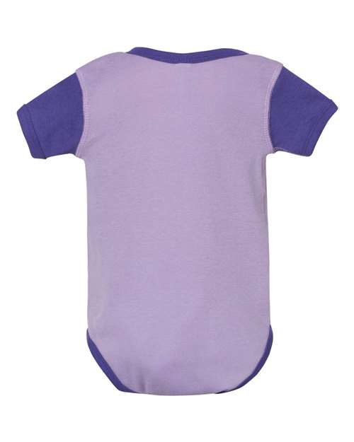 Rabbit Skins 4400 Infant Baby Rib Bodysuit - Lavender/ Purple - back