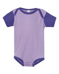 Rabbit Skins 4400 Infant Baby Rib Bodysuit - Lavender/ Purple - front