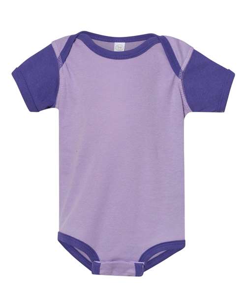 Rabbit Skins 4400 Infant Baby Rib Bodysuit - Lavender/ Purple - front