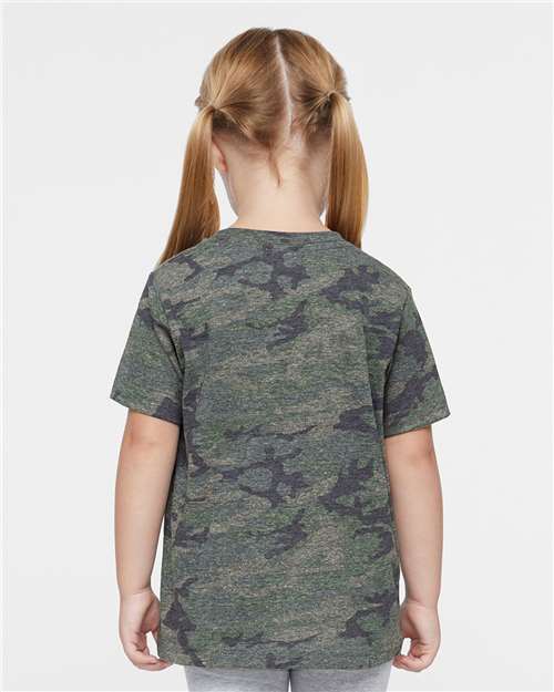 Rabbit Skins 3321 Toddler Fine Jersey Tee - Vintage Camo - model back