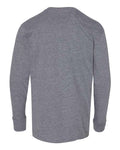 LAT 6201 Youth Fine Jersey Long Sleeve Tee - Granite Heather - back