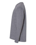 LAT 6201 Youth Fine Jersey Long Sleeve Tee - Granite Heather - side