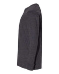 LAT 6201 Youth Fine Jersey Long Sleeve Tee - Vintage Smoke - side