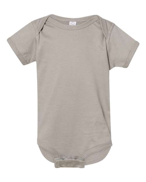 Rabbit Skins 4424 Infant Fine Jersey Bodysuit - Titanium - front