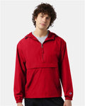 Champion CO200 Unisex Packable Anorak Jacket - Scarlet - model front