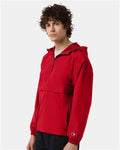 Champion CO200 Unisex Packable Anorak Jacket - Scarlet - model side
