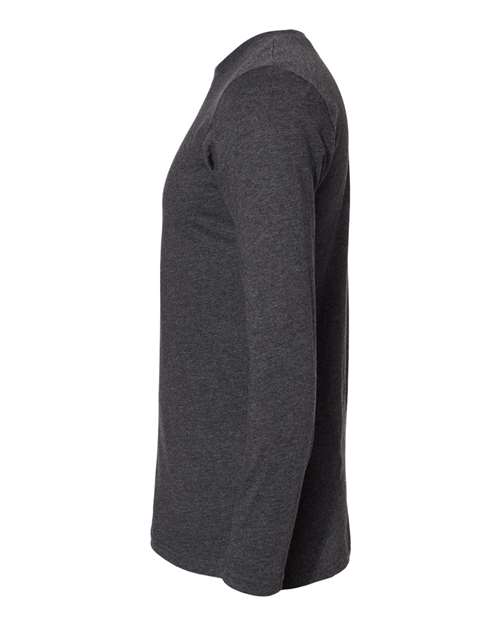 LAT 6918 Unisex Fine Jersey Long Sleeve Tee - Vintage Smoke - side