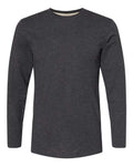 LAT 6918 Unisex Fine Jersey Long Sleeve Tee - Vintage Smoke - front